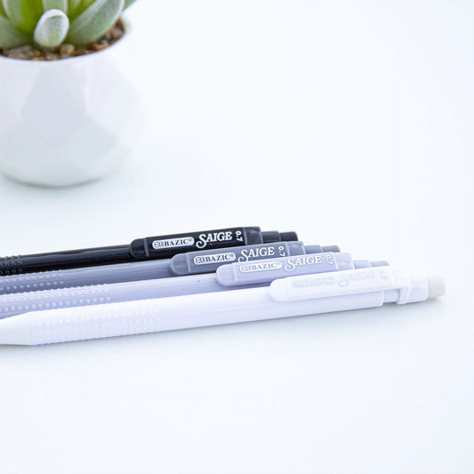 BAZIC Saige Chroma 0.7 mm Mechanical Pencil (4/Pack)