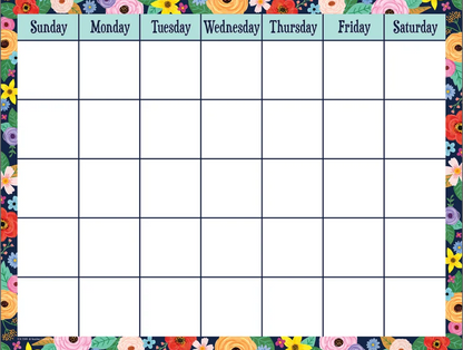 WILDFLOWERS CALENDAR CHART 17X22''