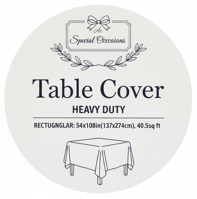 Table Cover | Heavy Duty | Rectangular |  Graduación |  Congrats | 54X108IN