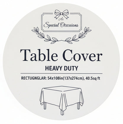 Table Cover | Heavy Duty | Rectangular |  Graduación |  Congrats | 54X108IN