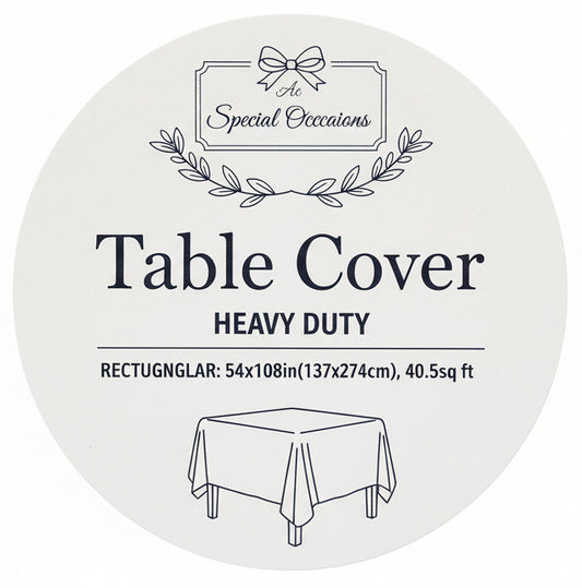 Table Cover | Heavy Duty | Rectangular |  Graduación |  Congrats | 54X108IN
