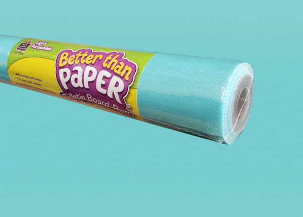 LIGHT TURQUOISE BETTER THAN PAPER BULLETIN BOARD ROLL