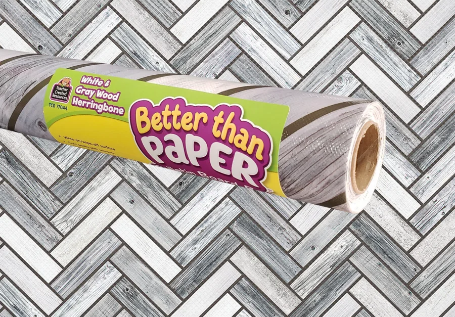 WHITE & GRAY WOOD BETTER THAN PAPER ROLL