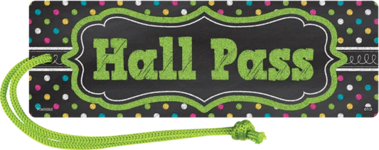 CHALKBOARD BRIGHTS MAGNETIC HALL PASS
