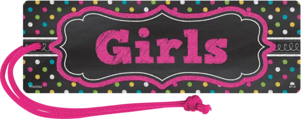 CHALKBOARD BRIGHTS MAGNETIC GIRLS PASS