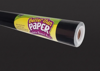 BLACK BETTER THAN PAPER BULLETIN BOARD ROLL 4'X12'