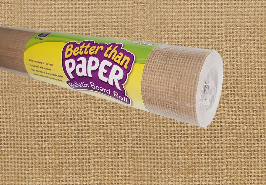 Burlap Better Than Paper Bulletin Board Roll