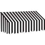 BLACK & WHITE STRIPES AWNING