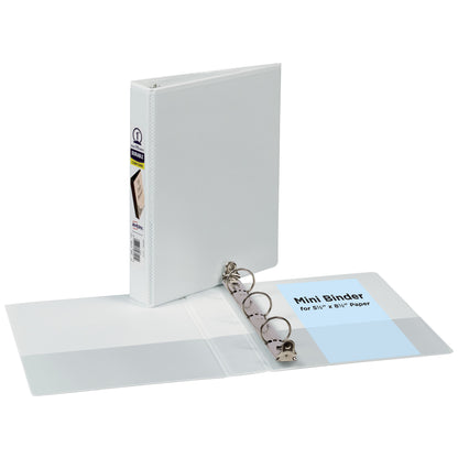 Mini View Binder 1" Black & White Holds 175 Sheets