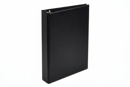 Mini Binder Black 1" Round Ring 175-Sheet Capacity