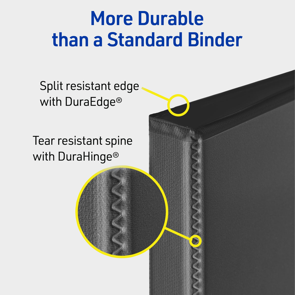 Heavy Duty View 1/2" Black Binder