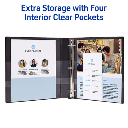 Heavy Duty View 1/2" Black Binder