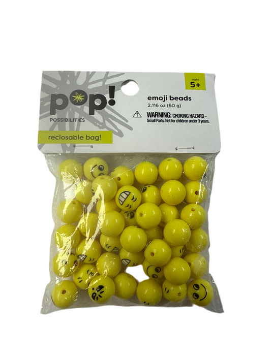 POP! POSSIBILITIES BEADS EMOJI YELLOW 14MM