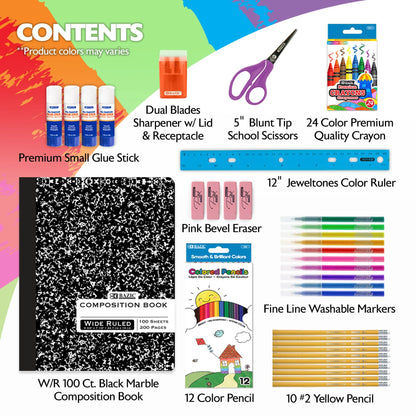 BAZIC Back To School Starter Pack