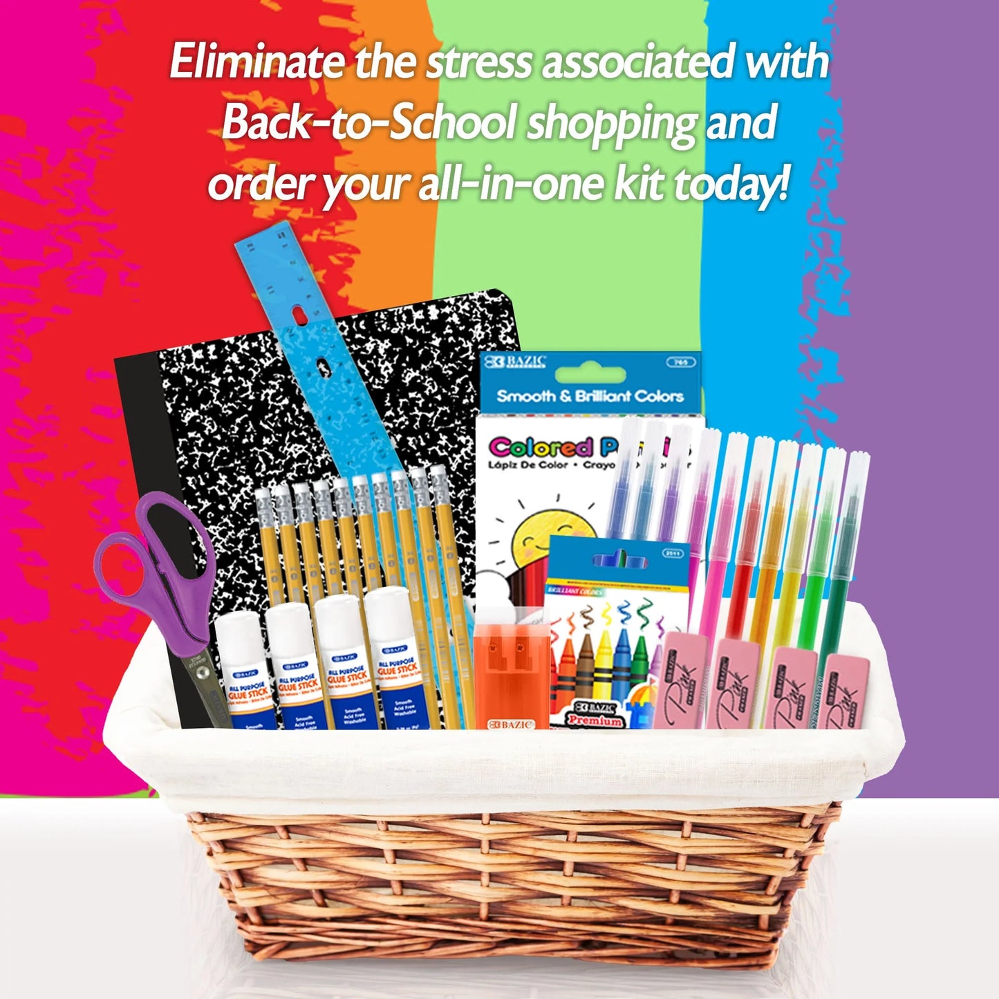 BAZIC Back To School Starter Pack