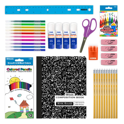 BAZIC Back To School Starter Pack