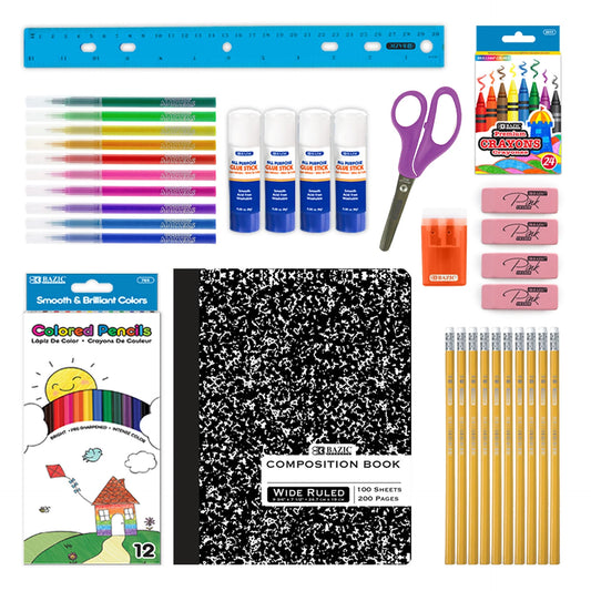 BAZIC Back To School Starter Pack