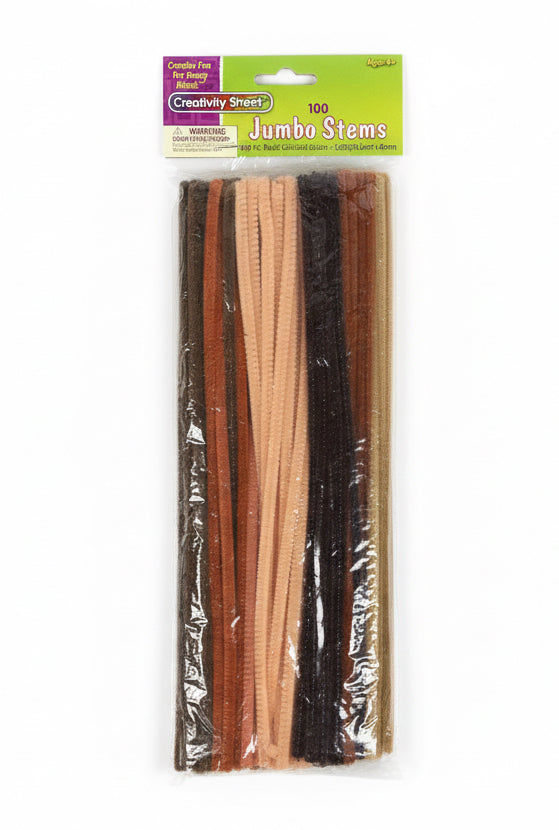 Jumbo Stems Chenille 100pc Multi Cultural  Colors 12 in (930.5)x6mm
