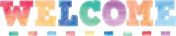 WATERCOLOR WELCOME BULLETIN BOARD DISPLAY SET