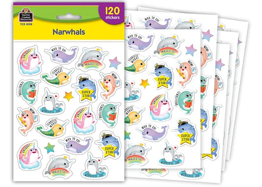 NARWHALS STICKERS 120 STICKERS