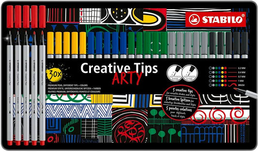Creative tips con 30 pzas, 6 colores diferentes puntas
