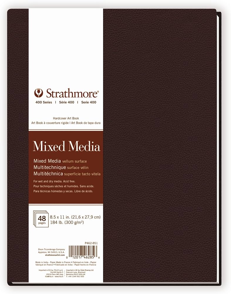 400 SERIES MIXED MEDIA ART BOOK HARD BOUND 24SH 8.5 X 11