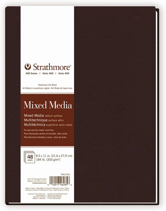 400 SERIES MIXED MEDIA ART BOOK HARD BOUND 24SH 8.5 X 11