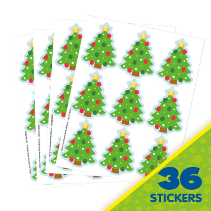 Christmas Trees Extra Large Stickers PQ. 36