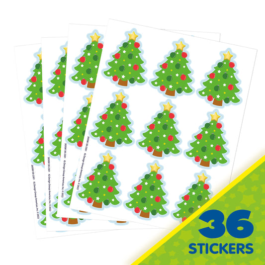 Christmas Trees Extra Large Stickers PQ. 36