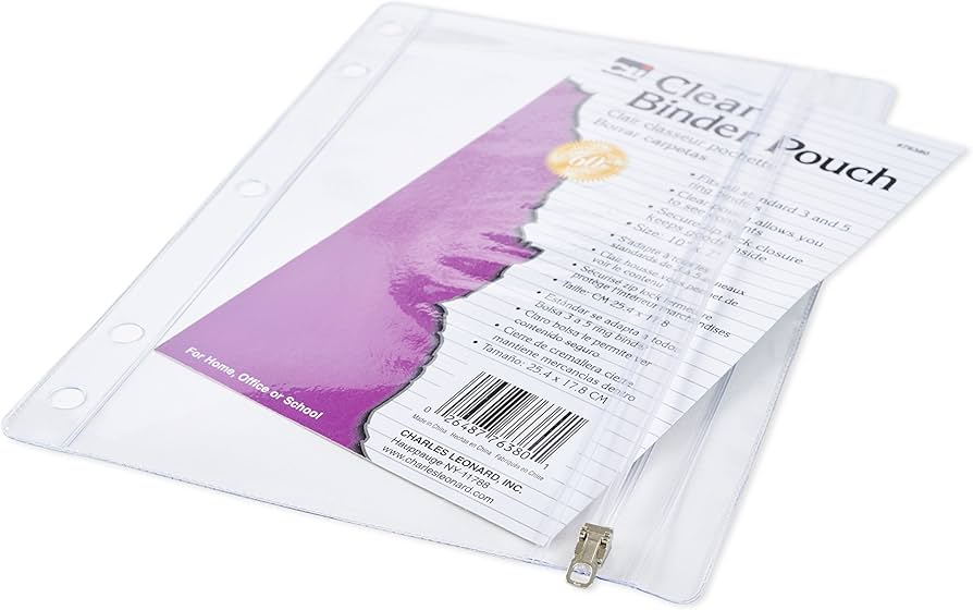 Pencil Pouch Binder 1 Pocket C