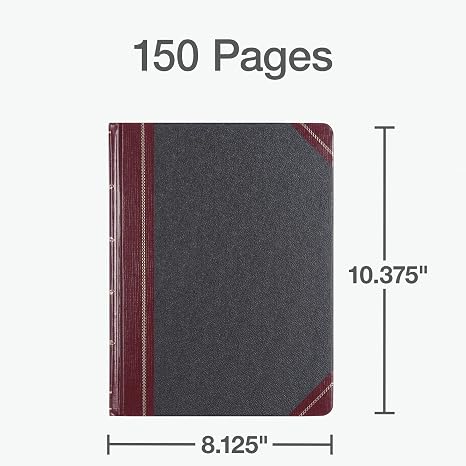 Ledger Book Record Ruling 150 Numbered Pages – imagen 3 - JA Riollano