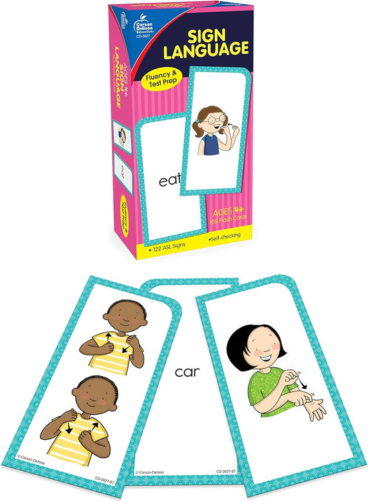 Sign Language flash Cards