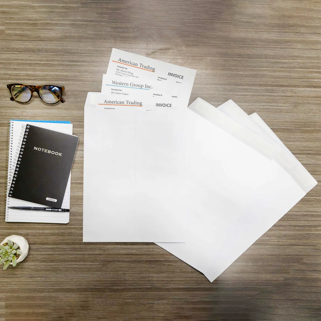 Self- Seal White Envelope  9" X 12"  PQT.5