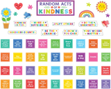 COLORFUL RANDOM ACTS OF KINDNESS BULLETIN BOARD SET 55 PCS
