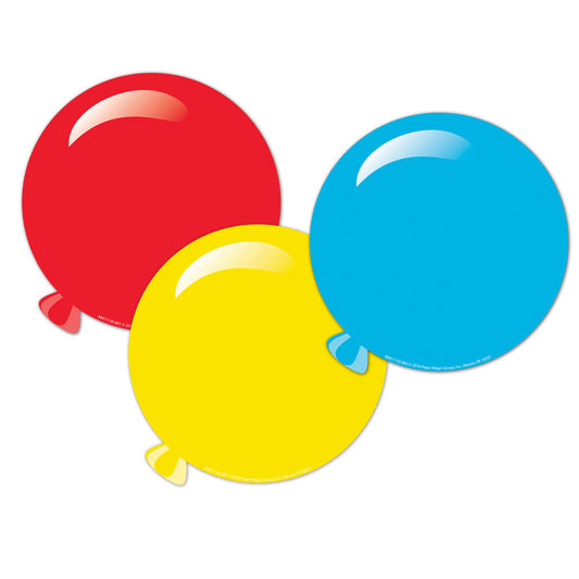 BALLOONS ASSORTED PAPER CUT OUTS