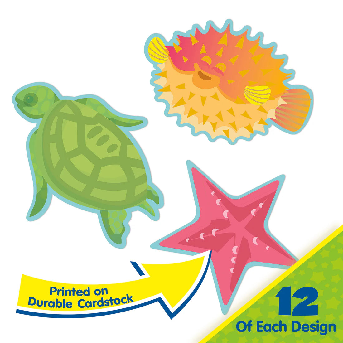 SEAS THE DAY FISH CUT-OUTS