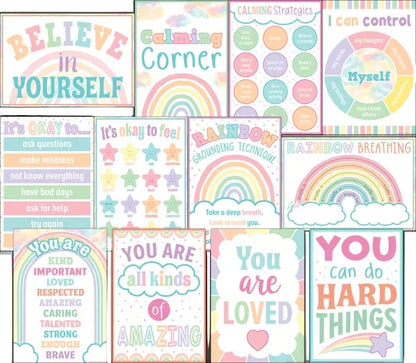 Pastel Pop Calming Strategies Small Poster Pack