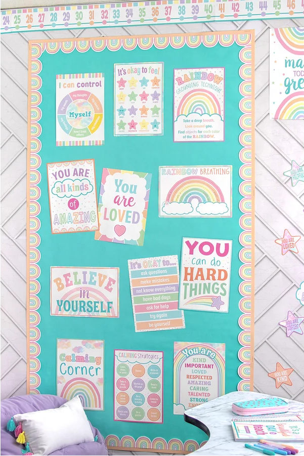 Pastel Pop Calming Strategies Small Poster Pack