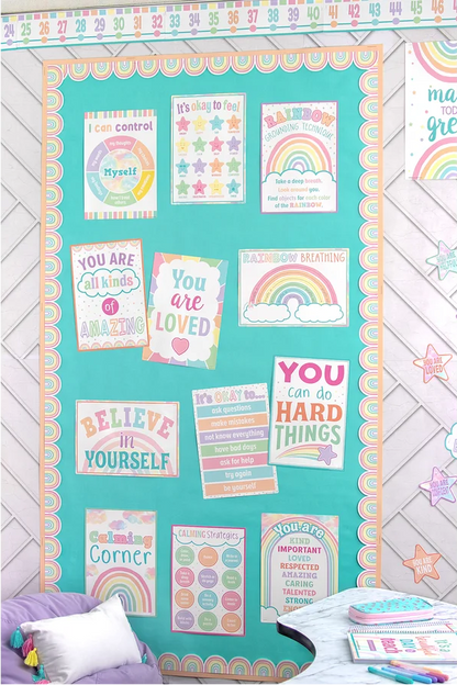 Pastel Pop Calming Strategies Small Poster Pack
