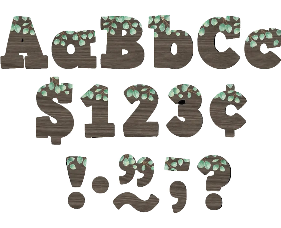EUCALYPTUS 4" BOLD BLOCK LETTER 230PCS