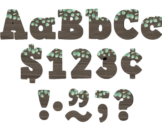 EUCALYPTUS 4" BOLD BLOCK LETTER 230PCS