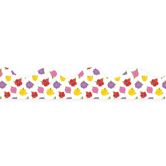 A TEACHABLE TOWN FLORAL BORDER