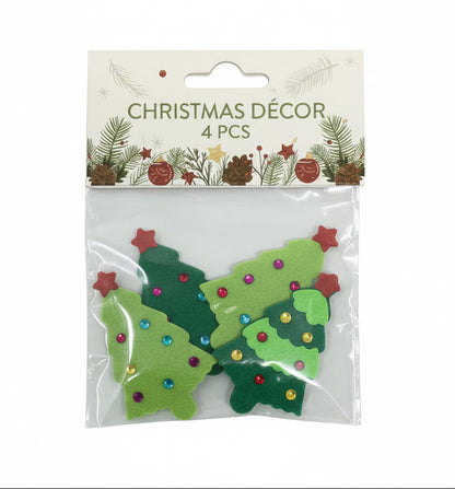 Christmas Felt Tree Stickers | 4pcs