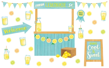 LEMON ZEST LEMONADE STAND BULLETIN SET 55PCS
