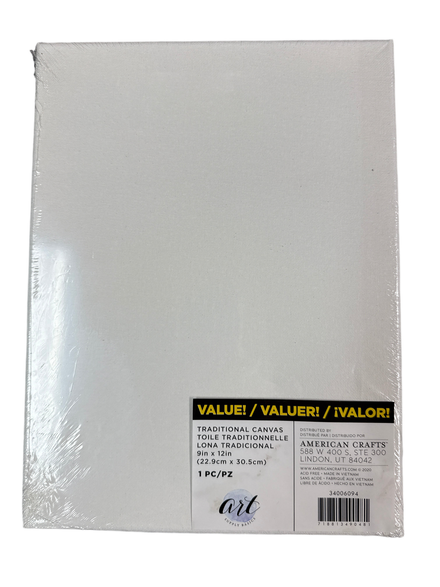 CANVAS TRADITIONAL 9 X 12