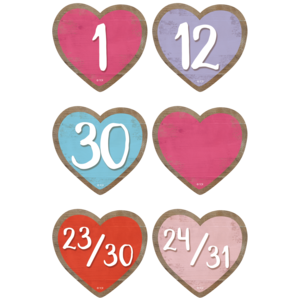 HOME SWEET CLASSROOM HEARTS CALENDAR DAYS