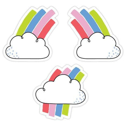 Rainbow Skies 3 Inch Designer Mini Cut-Outs