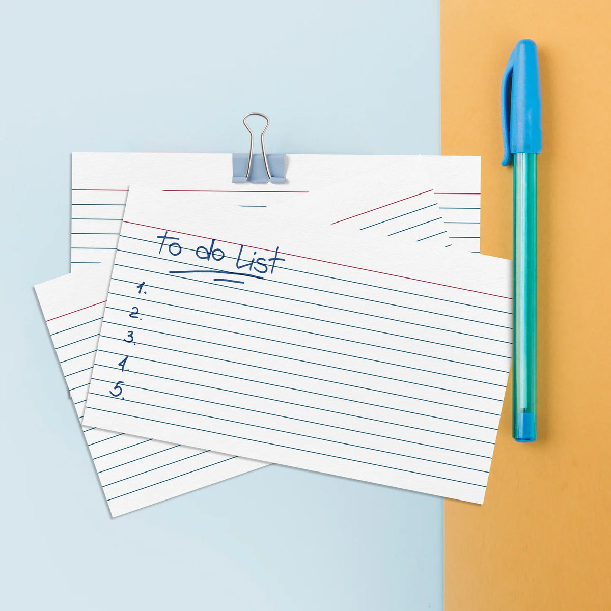 Index Cards White Ruled 3" x 5" Pkg. 100 – imagen 3 - JA Riollano