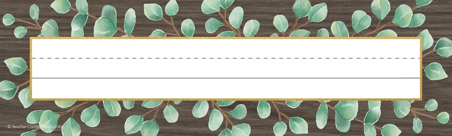 EUCALYPTUS FLAT NAME PLATES 36PK