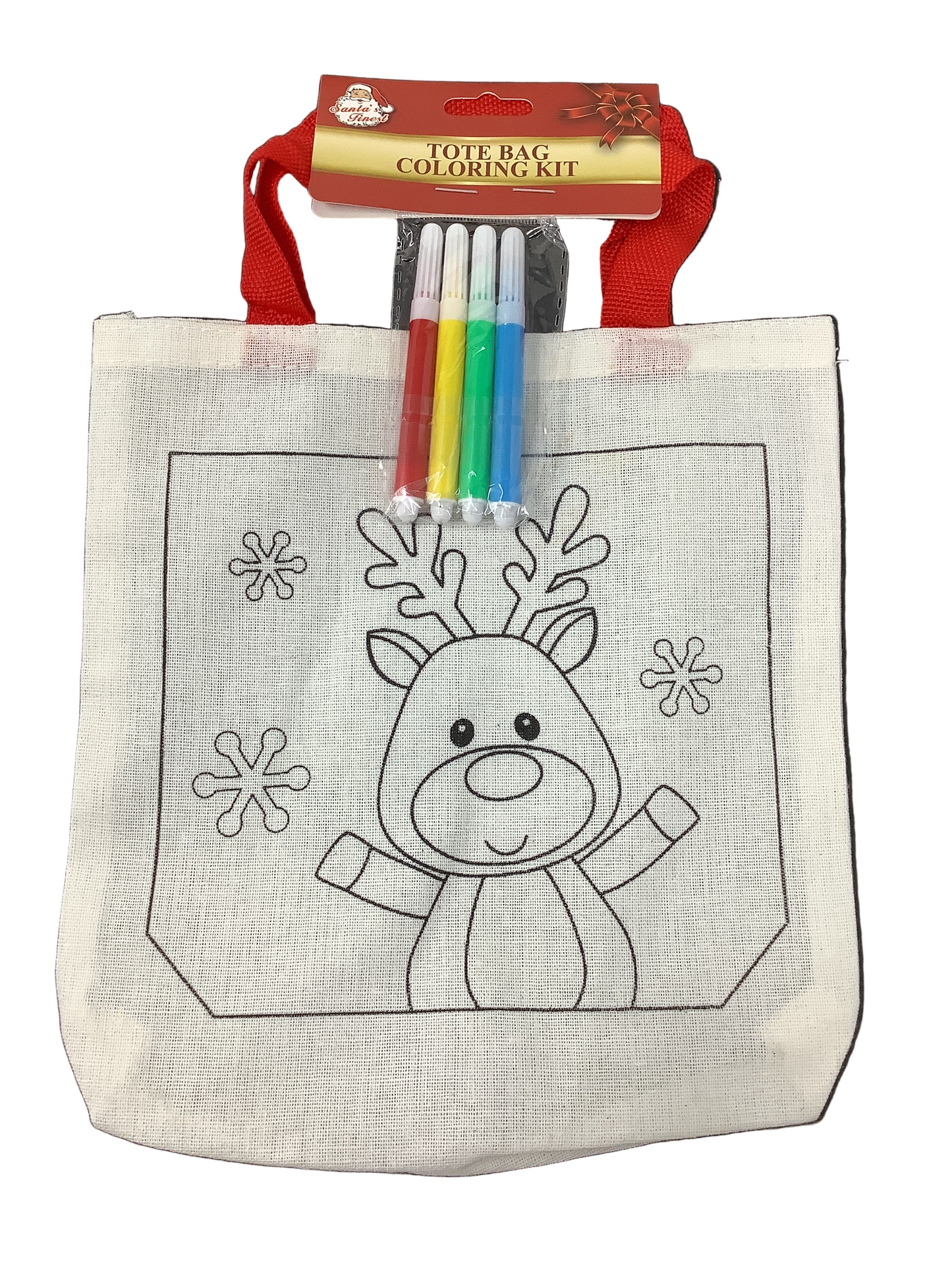 TOTE BAG DIY W/ MARKERS 20CM 3ASTD